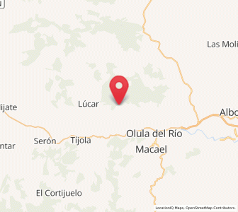Map of Urrácal, Andalusia