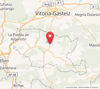 Map of Uzquiano, Castille and León