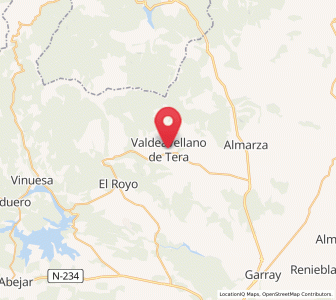 Map of Valdeavellano de Tera, Castille and León
