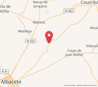 Map of Valdeganga, Castille-La Mancha