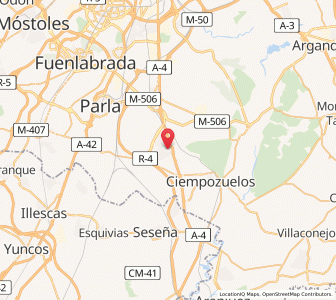 Map of Valdemoro, Madrid