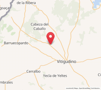 Map of Valderrodrigo, Castille and León