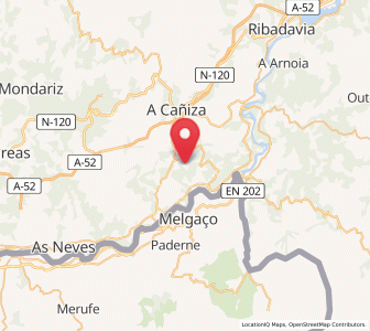 Map of Valeije, Galicia
