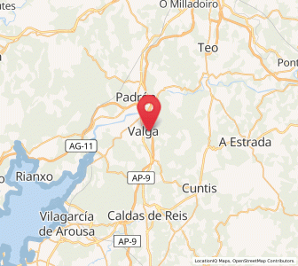 Map of Valga, Galicia