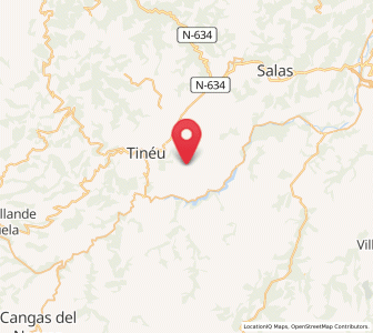 Map of Vallamonte, Asturias
