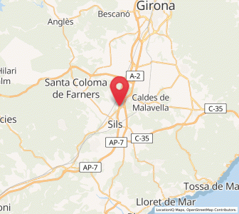 Map of Vallcanera, Catalonia