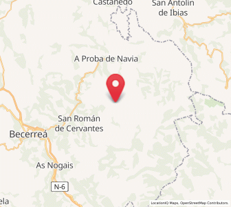 Map of Vallo, Galicia