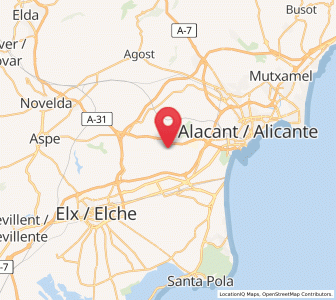 Map of Vallonga, Valencia