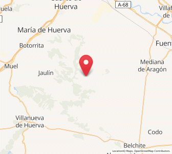 Map of Valmadrid, Aragon