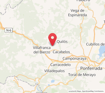 Map of Valtuille de Arriba, Castille and León