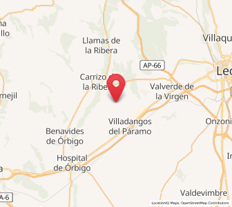Map of Velilla de la Reina, Castille and León