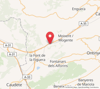 Map of Venta del Potro, Valencia