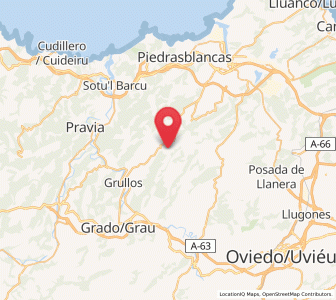 Map of Ventosa, Asturias