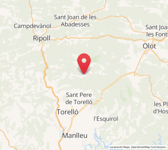 Map of Vidrà, Catalonia