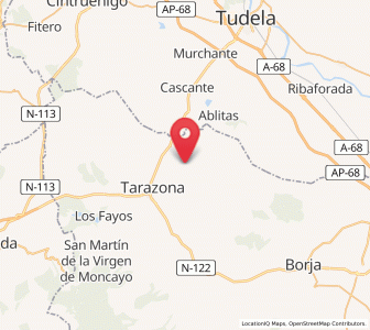 Map of Vierlas, Aragon