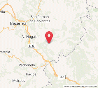 Map of Viladeite, Galicia