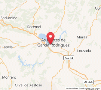 Map of Vilavella, Galicia
