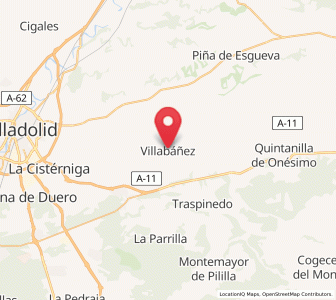 Map of Villabáñez, Castille and León