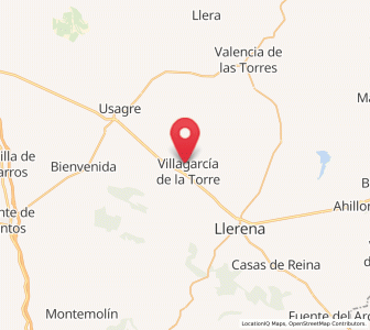 Map of Villagarcía de la Torre, Extremadura