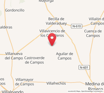 Map of Villalán de Campos, Castille and León