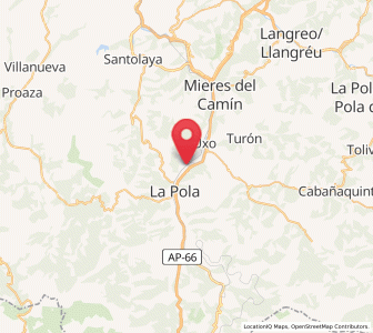 Map of Villallana, Asturias