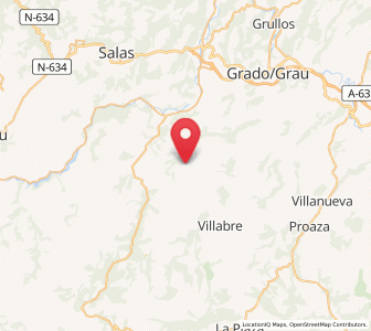 Map of Villandás, Asturias