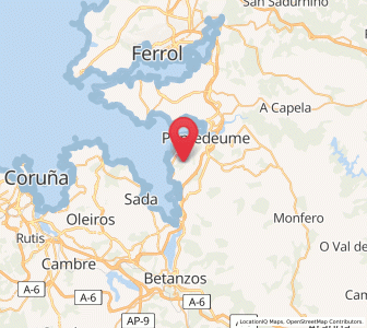 Map of Villanueva, Galicia