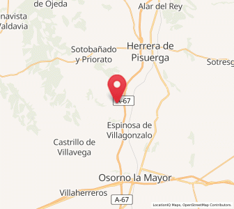 Map of Villaprovedo, Castille and León