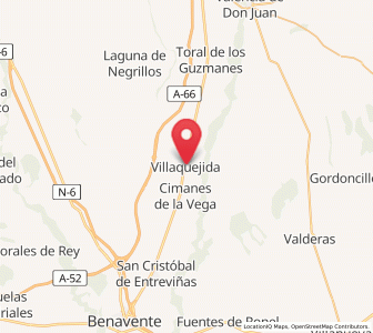 Map of Villaquejida, Castille and León