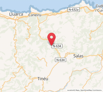 Map of Villar de Ayones, Asturias