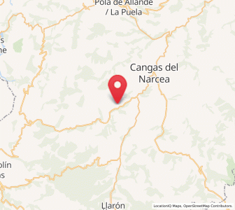 Map of Villar de Bergame, Asturias