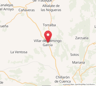 Map of Villar de Domingo García, Castille-La Mancha