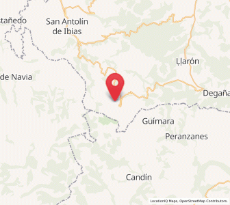 Map of Villares de Arriba, Asturias