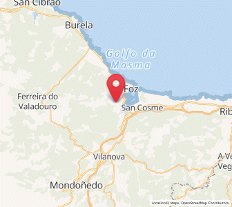 Map of Villaronte, Galicia