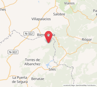Map of Villarrodrigo, Andalusia