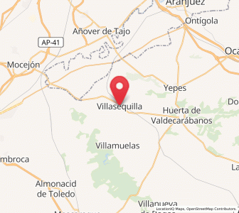 Map of Villasequilla de Yepes, Castille-La Mancha