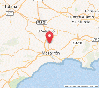 Map of Viña de Raja, Murcia