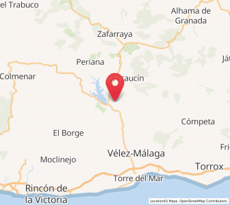 Map of Viñuela, Andalusia