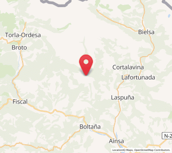 Map of Vío, Aragon