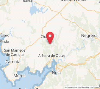 Map of Xende, Galicia
