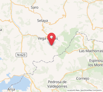 Map of Yera, Cantabria