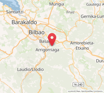 Map of Zaratamo, Basque Country