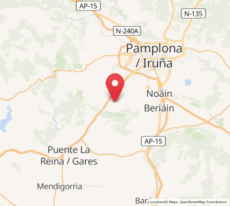 Map of Zariquiegui, Navarre