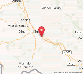 Map of Zos, Galicia