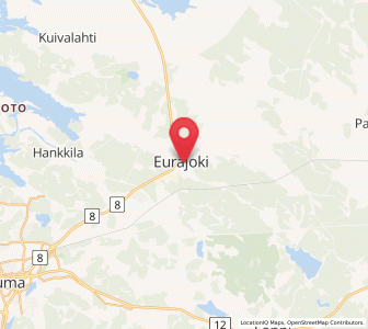 Map of Eurajoki, Satakunta