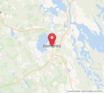 Map of Ilomantsi, North Karelia