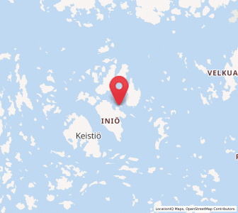 Map of Iniö, Southwest Finland