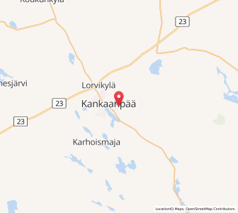 Map of Kankaanpää, Satakunta