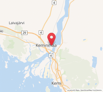 Map of Keminmaa, Lapland