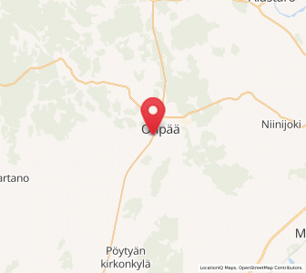 Map of Oripää, Southwest Finland